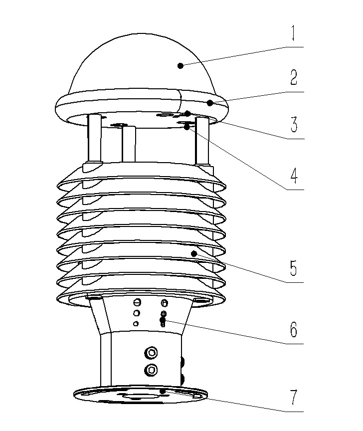 智慧燈桿環(huán)境傳感器產(chǎn)品結(jié)構(gòu)圖